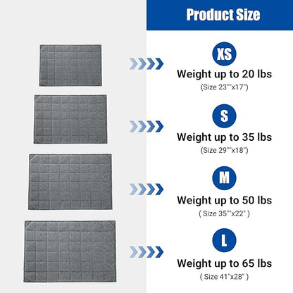 HOMBYS Chew Proof Dog Crate Bed Mat 22"x35" Indestructible