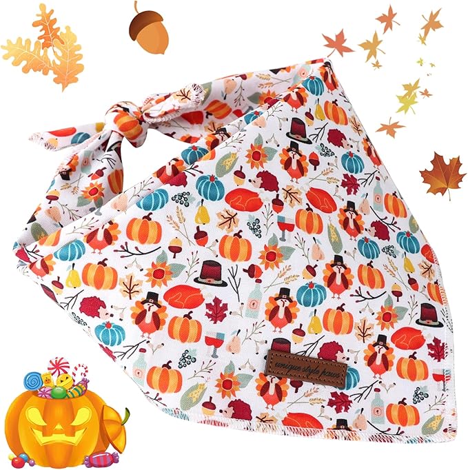 Unique Style Paws Cotton Dog Collar with Bow