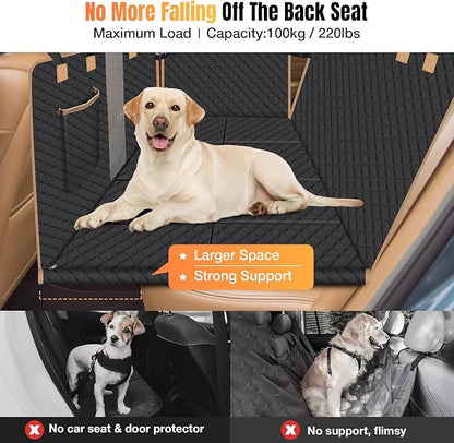 Dog Car Seat Cover with Hard Bottom