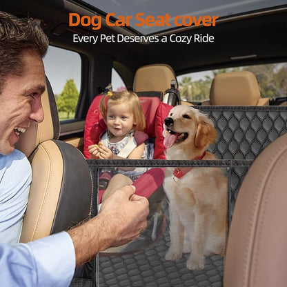 Back Seat Extender for Dogs- Holds 400LBS 100% Waterproof