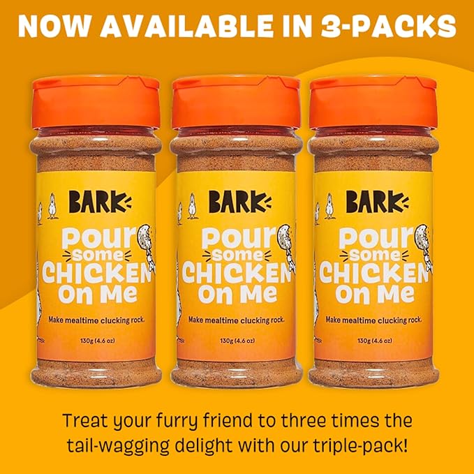 Barkbox - Pour Some Chicken On Me, 3 Pack - Dry Dog Food Toppers with High Protein, Limited Ingredients - Meal Flavor Enhancer for Large & Small Breeds - 4.6 Oz