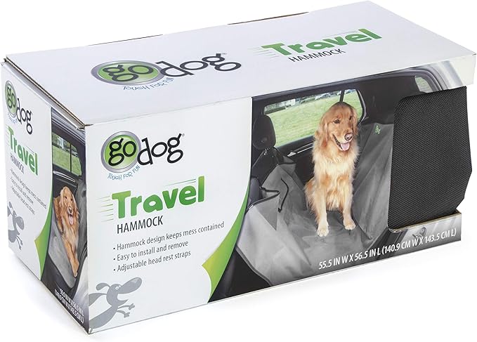 goDog Travel Hammock Style Car Seat Cover Protector