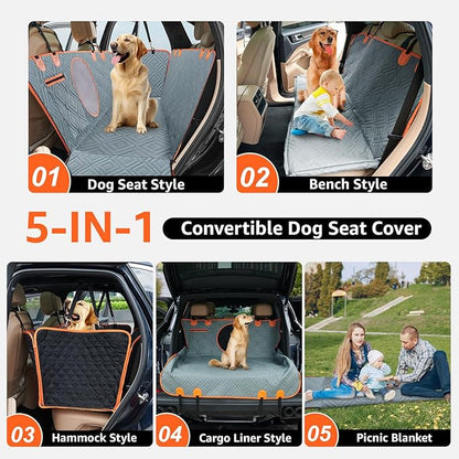 LOOBANI Dog Car Seat Cover 54" W 58" L