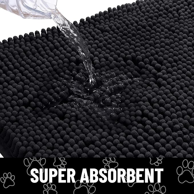 smiry Dog Door Mat for Muddy Paws (30x20 Inches,