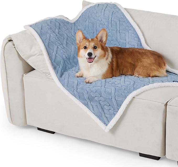 Bedsure Waterproof Dog Blankets for Medium Dogs 30"x40", Light