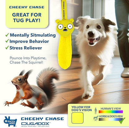 Race&Herd Cheeky Chase Replacement - Lure for Dogs Flirt Pole for Dogs Heavy Duty, Squirrel Dog Toy | Lure for Dogs Dog Stick Toy, Dog Flirt Pole Toy, Dog Flirt Pole for Large Dogs, Flirt Pole Puppy