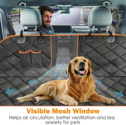 Dog Car Seat Cover for Pets 100% Waterproof, 600D Heavy 1)
