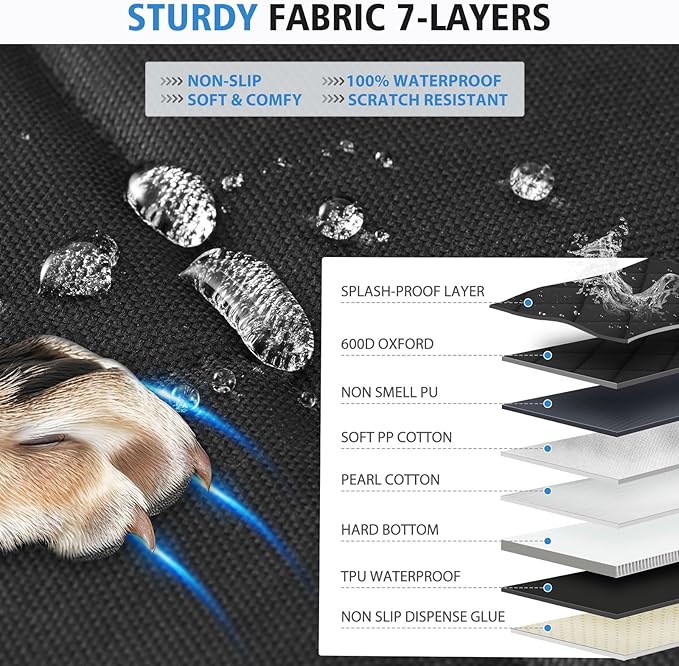 Back Seat Extender for Dogs 400lbs Capacity