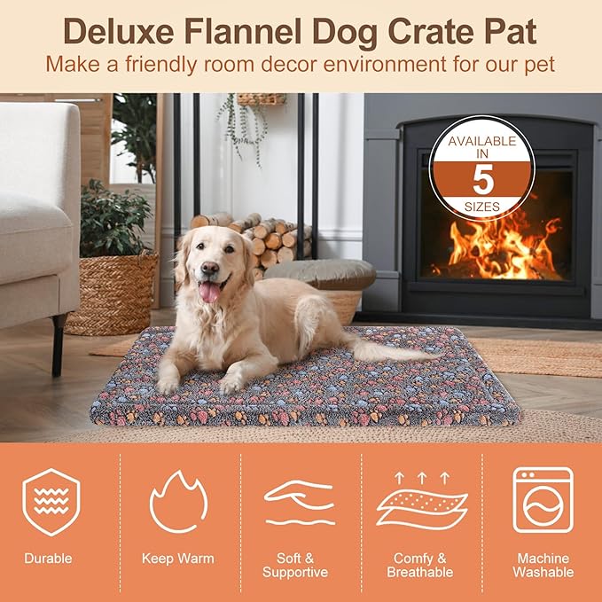 BEAUTYZOO Dog Crate Mat Pad 42" x 28"