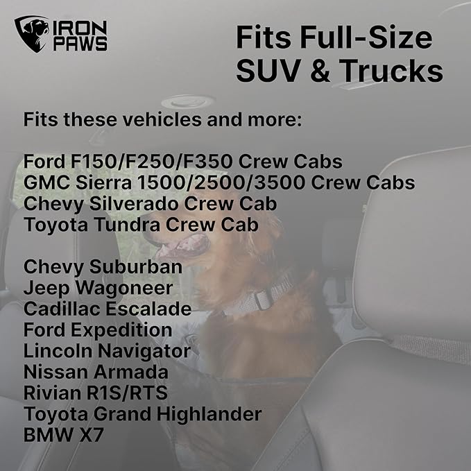 Dog Car Seat Cover with Door Scratch Protector