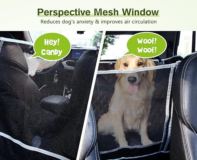 Pecute Dog Car Seat Cover for Back Seat Truck(57x 53in)