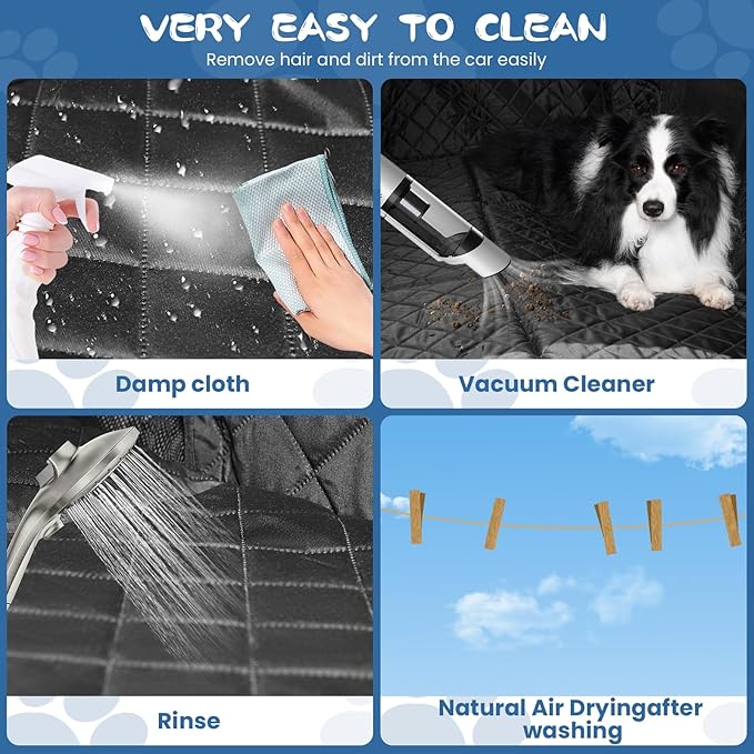 Dog Seat Cover and Bed for Trucks 400lbs, Large F150, RAM1500,