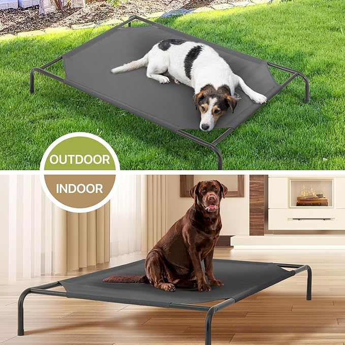 MoNiBloom Elevated Dog Bed for Large Dogs 54 Inches