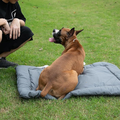 Waterproof Outdoor Dog Bed, Portable Camping Travel Pet Mat, Durable Dog Bed for Indoor and Outdoor(35 X 24 Inches)