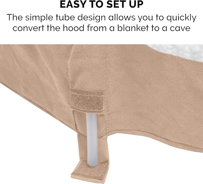 Furhaven 44" Round Cooling Gel Dog Bed for Large Dogs w/ Removable Washable Cover 80 lbs 44-inch