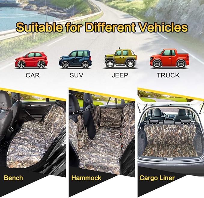 Dog Car Seat Cover for Back Seat