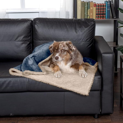 Furhaven Waterproof & Self-Warming Throw Blanket for Dogs & Indoor Cats