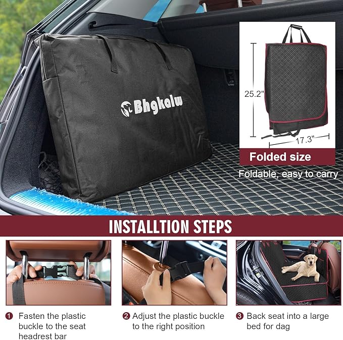 Back Seat Extender for Dogs 330lb, Waterproof