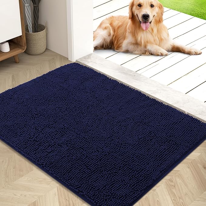 OLANLY Dog Door Mat for Muddy Paws 40x32