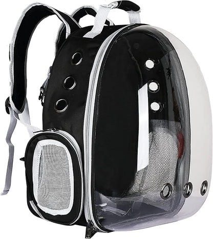 DUDUSILKLY Astronaut Cat Bag Pet Backpack/Pet Carrier Backpack Front Pack for Small Medium Cat Puppy Dog/Going Out Portable Transparent Space Capsule Pet Bag Going Out Cat Supplies Breathable Backpack