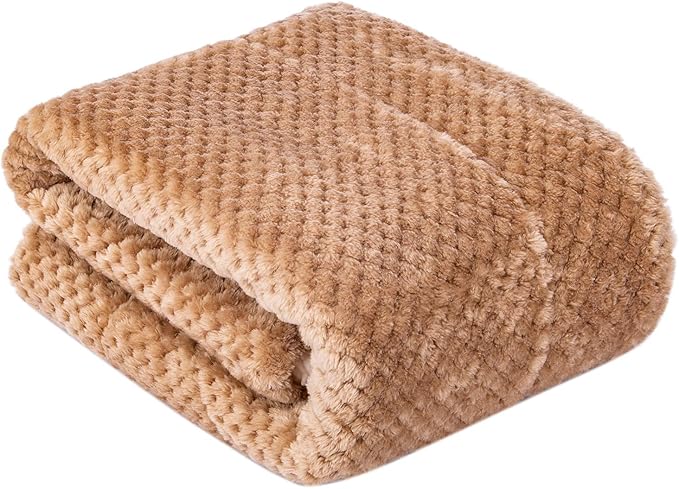 Fuzzy Dog Blanket or Cat Blanket or Pet Blanket (32" x 40"), DW-Mocha)