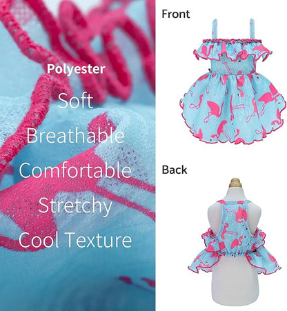 Fitwarm Flamingo Dog Dress