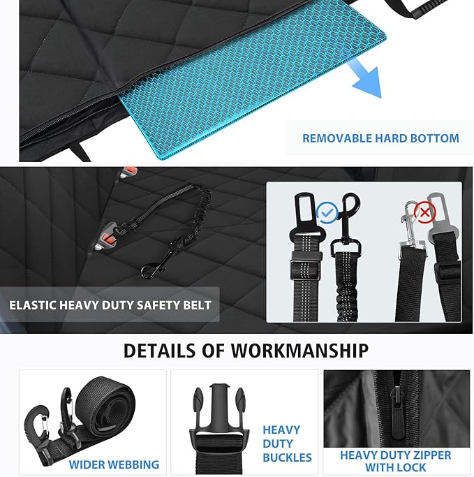 Back Seat Extender for Dogs 400lbs Capacity