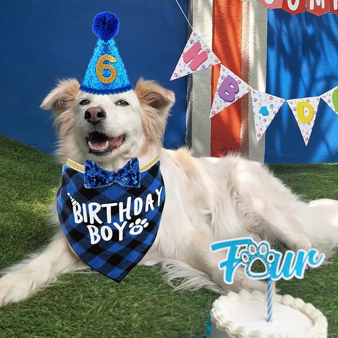 WLLHYF Dog Birthday Party Supplies