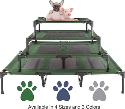 Elevated Dog Bed – 36x29.75 Portable Bed 80lbs by