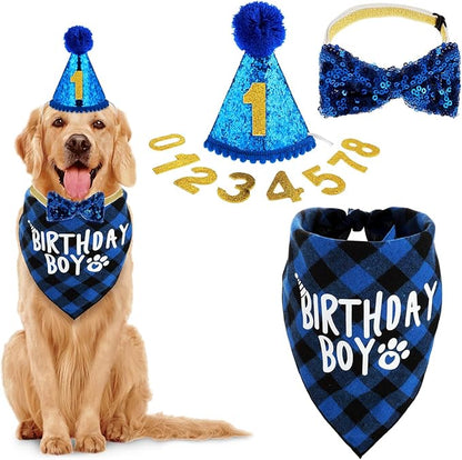 WLLHYF Dog Birthday Party Supplies
