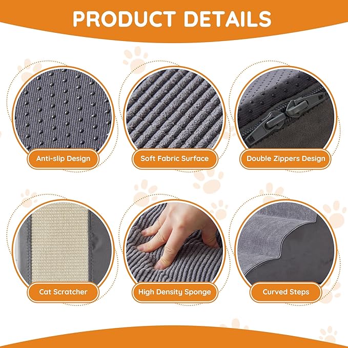 Dog Steps for Bed 4-Step Dog