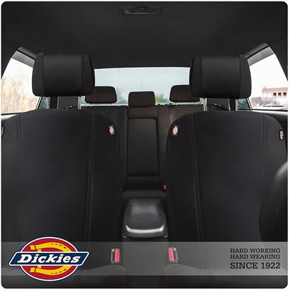 DICKIES® 2-Piece Puncture-Resistant Front Seat Covers for Cars 40200ADC (Black)