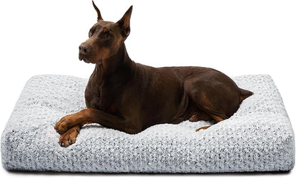 Bedsure Big Dog Bed for Crate 48" x 29", Grey