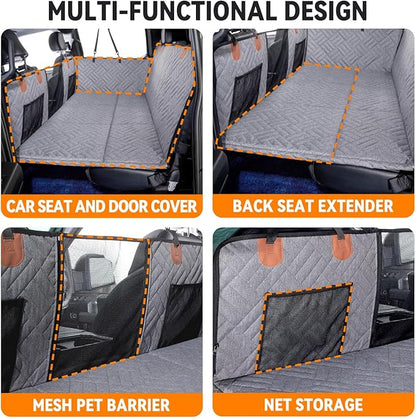 YJGF Dog Back Seat Extender for Truck F150/RAM1500/Silverado (Gray)