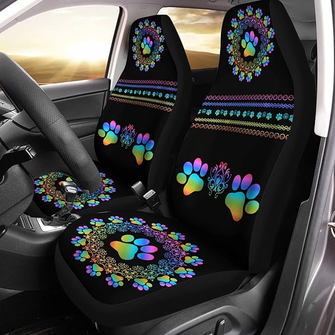 Car Seat Front Cover 2pcs Gradiant