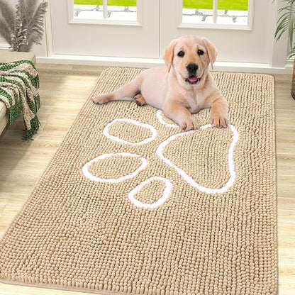smiry Dog Door Mat for Muddy Paws (40x32 Inches,