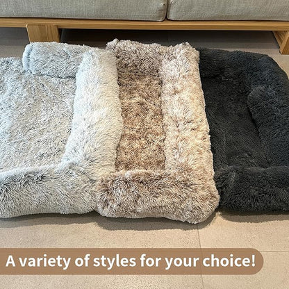 Calming Dog Couch Bed for Large Dogs 47.2 x 35.4 x 7.9 Inches