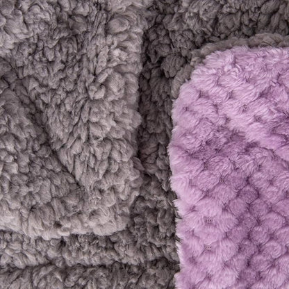 Fuzzy Blanket or Fluffy Blanket for Baby Girl or boy (40" x 48", DG-Lavender)