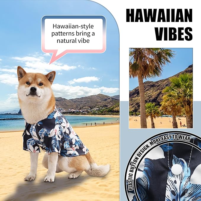 Dog Shirt Hawaiian