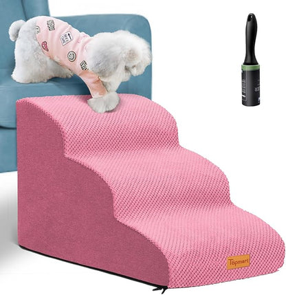 Topmart 3 Tiers Foam Dog Ramps/Steps