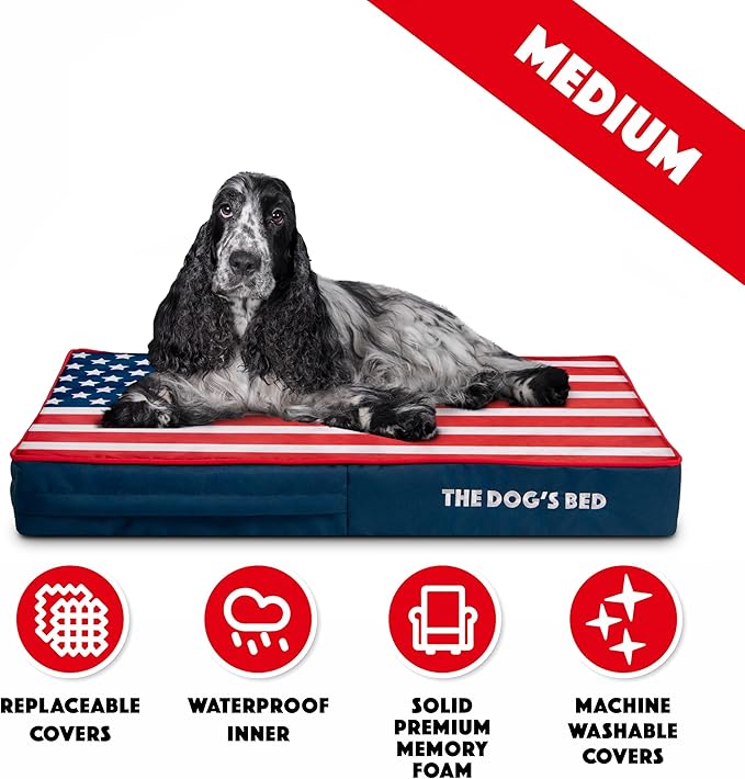 The Dog’s Bed Orthopedic Memory Foam Dog Bed 34x22, Pain