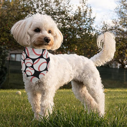 Baseball Dog Bandanas for Small Dogs Breed Cats 18 Inch 7PCS