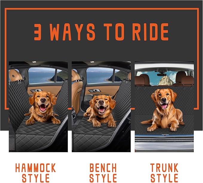 Dog Car Seat Cover for Back Seat