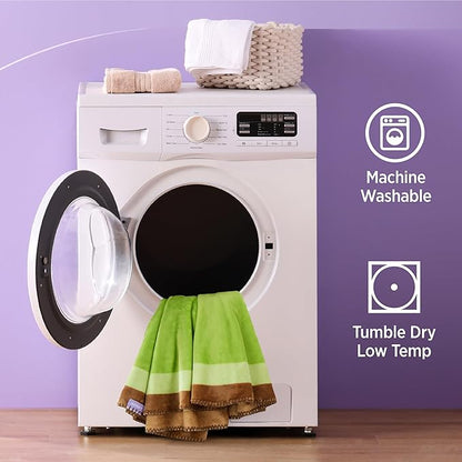 Lesure Puppy Blankets for Small Dogs 350GSM Flannel 30"x30", Green