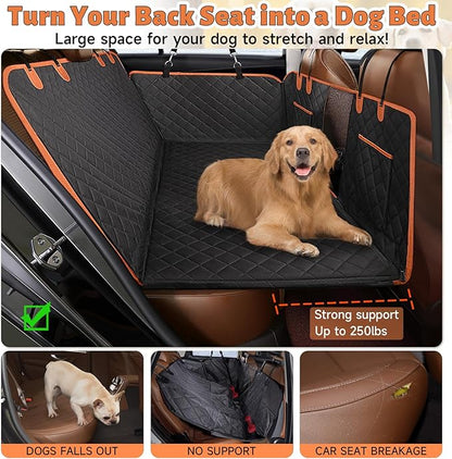 Back Seat Extender for Dogs Window,100% Waterproof