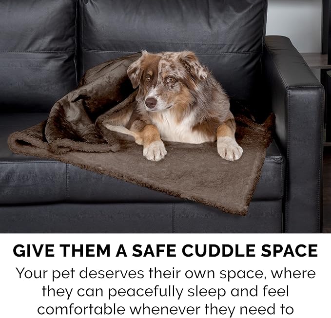 Furhaven Waterproof & Self-Warming Throw Blanket for Dogs & Indoor Cats