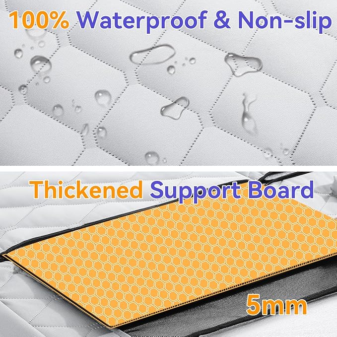 Back Seat Extender for Dogs 400lbs, Hard