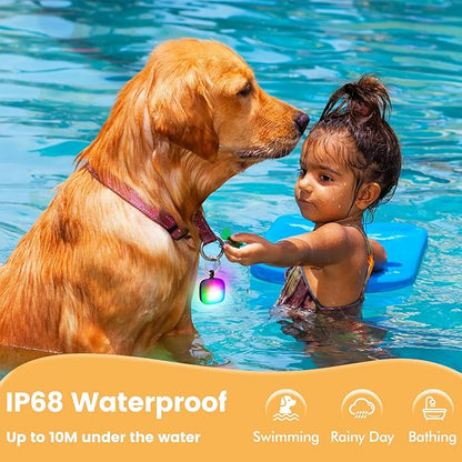 Dog Collar Light 2 Packs 4 Modes IP68 Waterproof