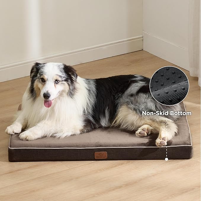 Bedsure Memory Foam Dog Bed for Large Dogs