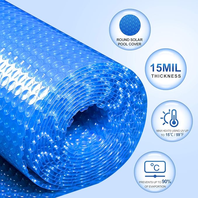 18 Ft Bubble Solar Pool Covers Blankets (18 Foot)